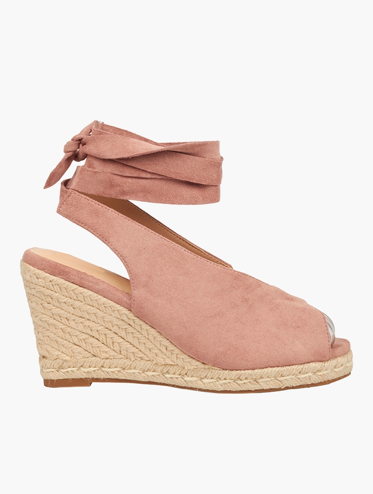 Faux 2025 suede wedges